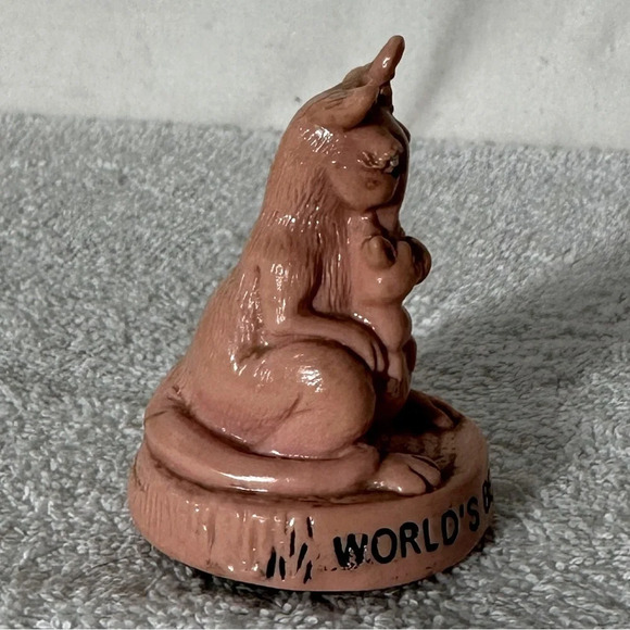 Vintage 1975 Russ  Berrie Worlds Best Mother Kangaroo Figurine - Picture 7 of 11
